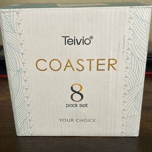 Teivio Adult Drink Coasters Set of Eight New